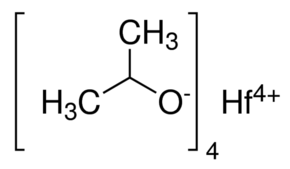 Hafnium isopropoxide isopropanol adduct - CAS:2171-99-5 - Hafnium (IV) isopropoxide monoisopropylate, Hafnium tetra(2-propanolate), Hafnium isopropoxide, Hafnium (IV) i-propoxide monoisopropylate, Hafnium tetra-i-propoxide, Hafnium(IV) i-propoxide mono-i-